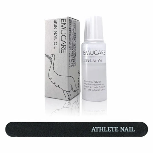 エミュケア 肌爪オイル ＆ 爪やすり180G sports home care set